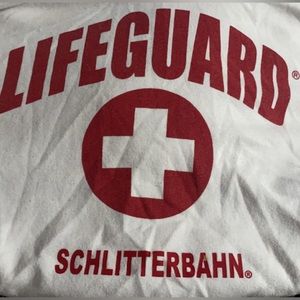 Schlitterbon Lifeguard white sweatshirt